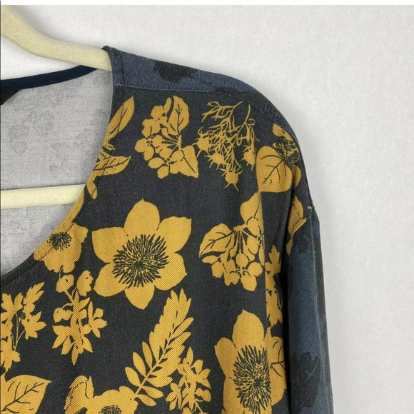 Desigual Floral Patchwork Ruffle Hem Tunic Dress - Picture 6 of 7